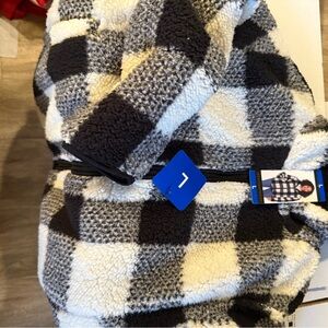 Weatherproof Black and White Plaid Jacket